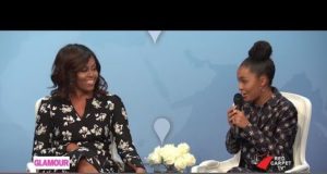 Michelle Obama and Yara Shahidi