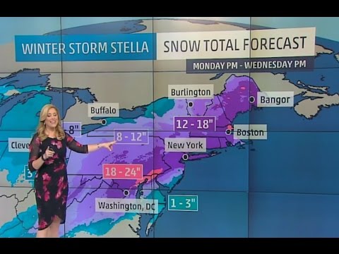 Winter storm Stella forecast