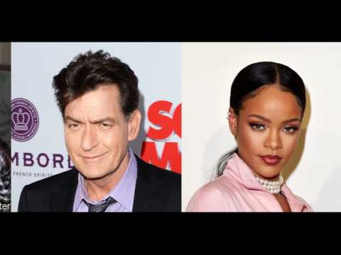 Charlie Sheen and Rihanna