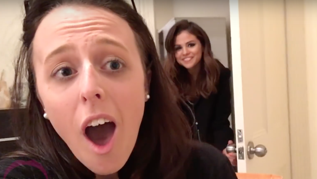 Selena Gomez surprises super fan