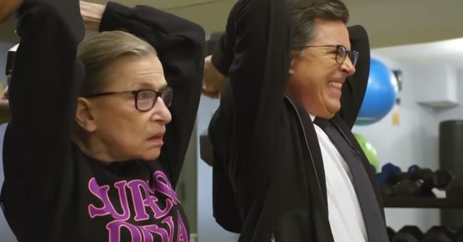 Ruth Bader Ginsburg, Stephen Colbert, Late Show, Notorious R.B.G., Supreme Court, Justice