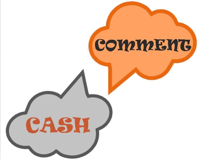 comment, cash