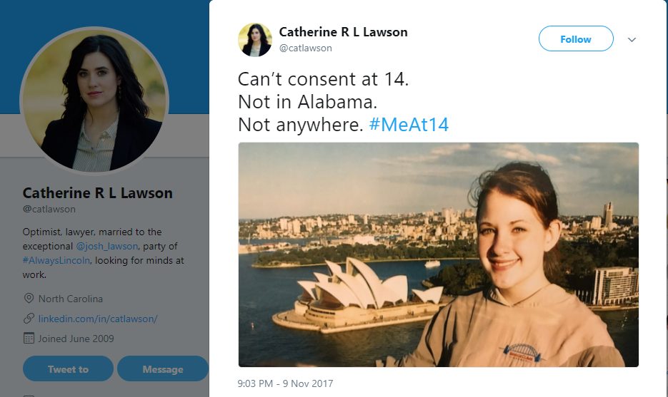 Catherine R L Lawson,‏ @catlawson, #MeAt14