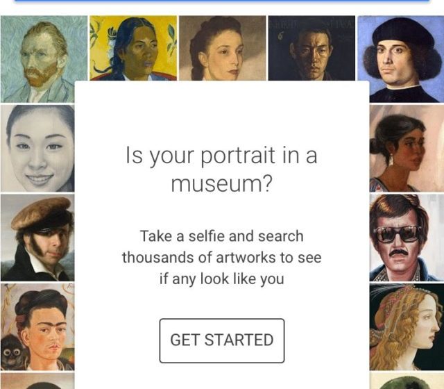 Google Arts and Culture App, facial recognition