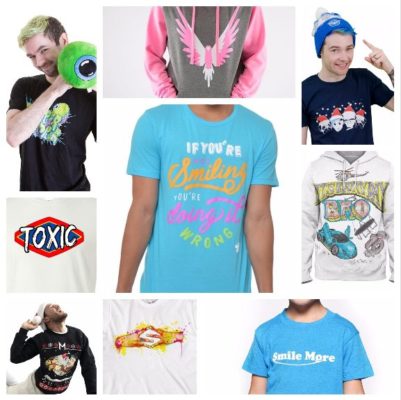 YouTuber Merch, Jake Paul, Logan Paul, Roman Atwood, Pewdiepie